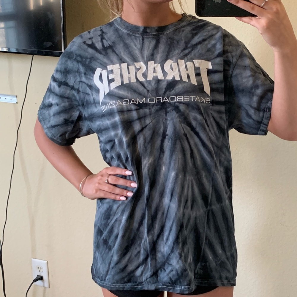 Thrasher tie dye tshirt